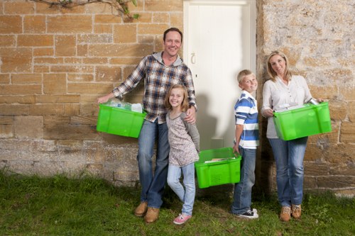 Satisfied customers after flat clearance in Barnet